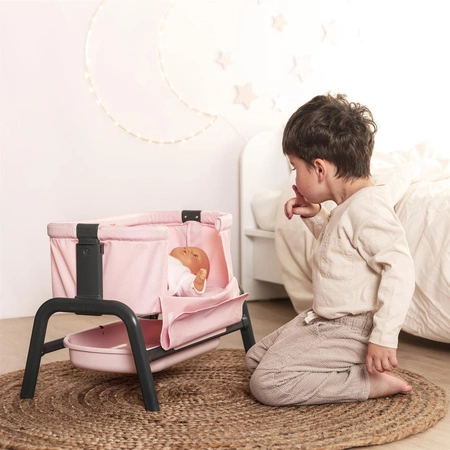 SMOBY Łóżeczko Maxi-Cosi Quinny dla Lalek 38 cm ze Schowkiem i Regulacją Wysokości