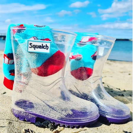 Skarpety do kaloszy dla małych dzieci, traktory, rozmiar uniwersalny (1-2 r.ż.), Squelch