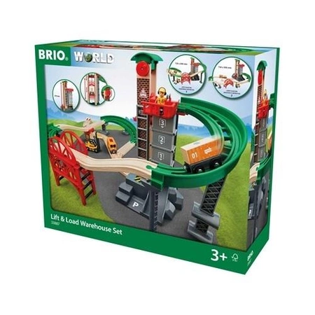 BRIO World Zestaw Magazynowy z Windą