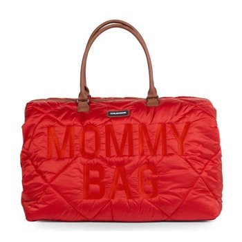 Childhome Torba Mommy Bag Pikowana Czerwona
