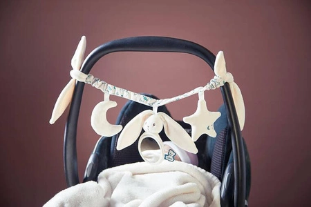 Kaloo Łańcuch do wózka wielofunkcyjny Królik kremowy Lapinoo