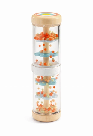 Shaker pastelowy z kulkami BABY RAINI DJ06102
