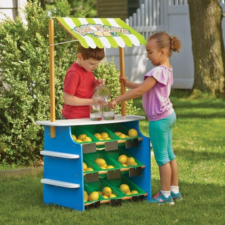 Drewniany Sklep Spożywczy i Stoisko z Lemoniadą 2w1 Melissa & Doug zabawa w odgrywanie ról