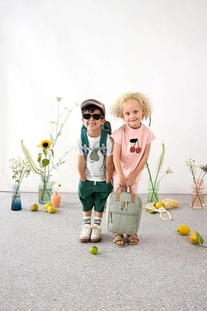 Lassig Plecak mini kwadratowy Little Gang Light khaki