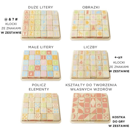 ABC Drewniane klocki z literkami Le Toy Van