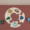 Drewniane okrągłe puzzle ze zwierzątkami Trixie Baby