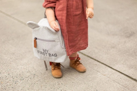 Childhome Plecak dziecięcy My First bag Kanwas Szara