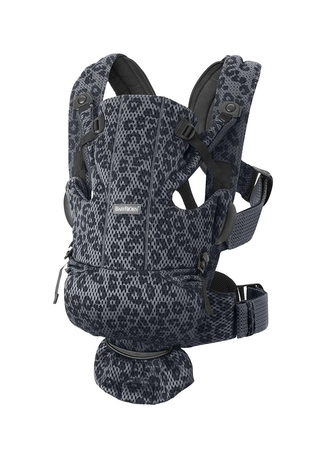 BABYBJORN MOVE 3D Mesh - nosidełko, Antracyt/Leopard