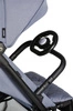 Easywalker Jackey Kompaktowy, samoskładający się wózek spacerowy z torbą transportową Steel Grey