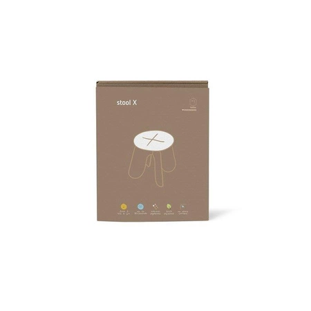 Stołek X, biały, Babai