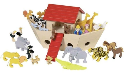 Arka Noego pełna zwierząt, goki