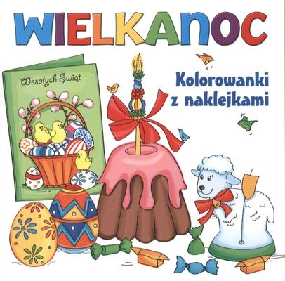 Wielkanoc kolorowanki z naklejkami