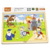 VIGA Drewniane Puzzle Bajkowy Zamek 16 elementów