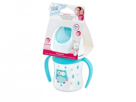 Kubek niekapek z ustnikiem sowa 4m+ 120ml LULABI