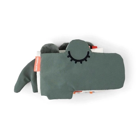 Done by Deer Książeczka Sensoryczna Rozkładana Croco Green