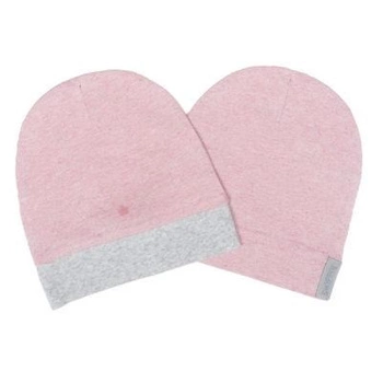 Juddlies Organic Raglan Czapka Pink S 2 szt.