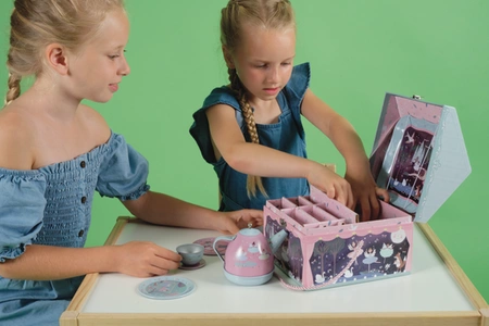 Baletnice zestaw do herbaty w walizce 11 elementów