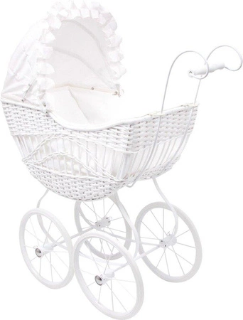 Wiklinowy wózek dla lalek, "Evelyn", 8770-small foot design, zabawki dla dziewczynek