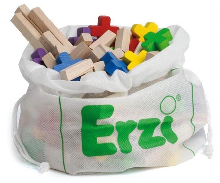 Klocki drewniane konstrukcyjne krzyżyki 150 el. Erzi 43120