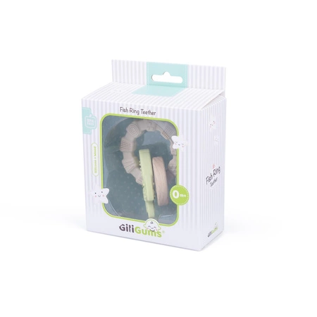 GRYZAK PIERŚCIEŃ RYBKA SILIKON DREWNO GILIGUMS