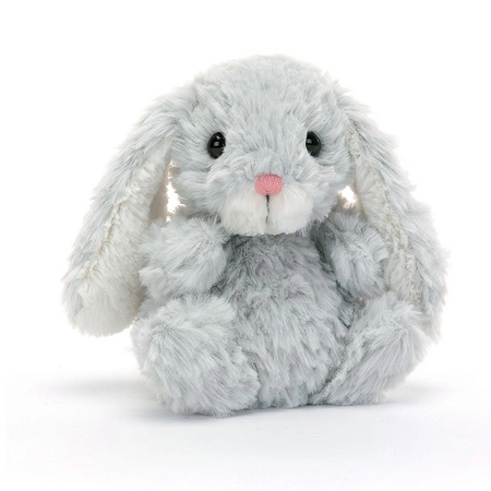 JellyCat Króliczek Miniaturka Srebrny 15 cm