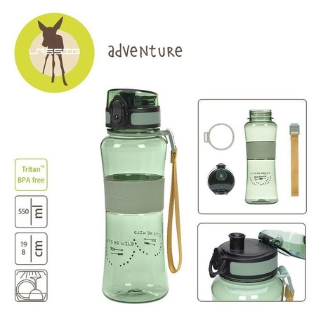 Lassig Butelka tritanowa bidon ze sportowym ustnikiem 550 ml Adventure Boys