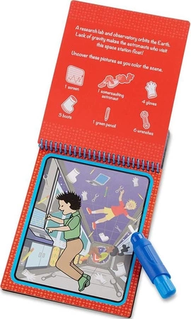 Wodna kolorowanka Water Wow Kosmos 40178- Melissa & Doug, książeczki wielokrotnego użytku