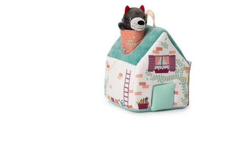 LILLIPUTIENS Zestaw 3 domków dla świnek i wilka 18 m+