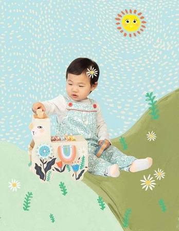 Kostka edukacyjna Lili Lama 217120-Manhattan Toy, instrumenty dla dzieci