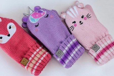 FlapJack Rękawiczki Dziecięce z Jednym Palcem Kotek S