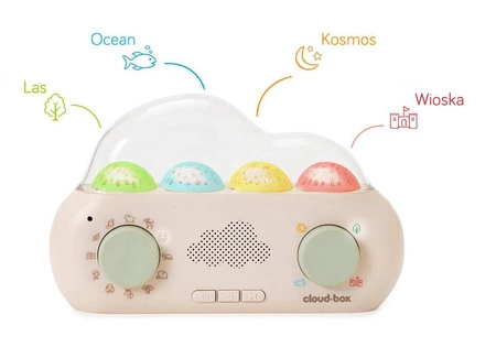 Muzyczny projektor z bajkami CloudBox - wersja polsko - angielska