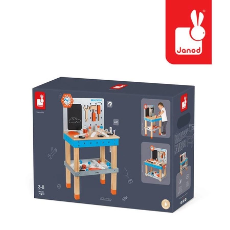 Stolik warsztatowy z 40 akcesoriami duży Brico ‘Kids, Janod
