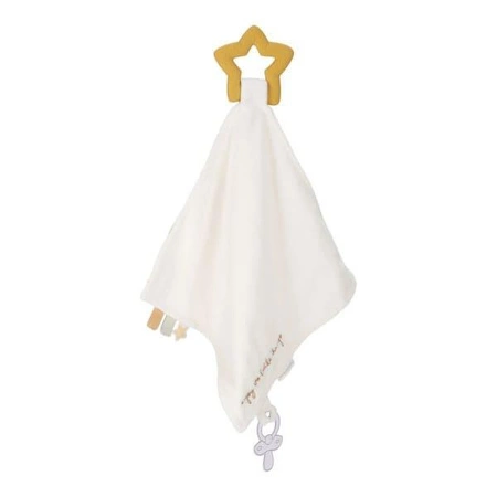 Little Dutch Przytulaczek z zawieszką do smoczka i gryzakiem Newborn Naturals