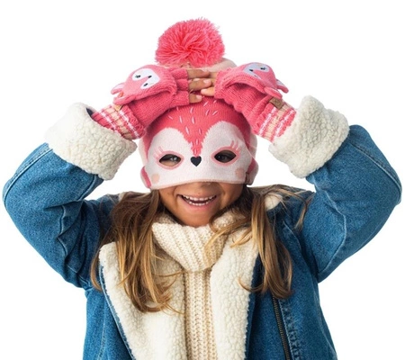 FlapJack Czapka dla Dziecka z Pomponem Jelonek M/L