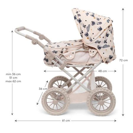 Wózek dla lalki 3 w 1 Skrallan