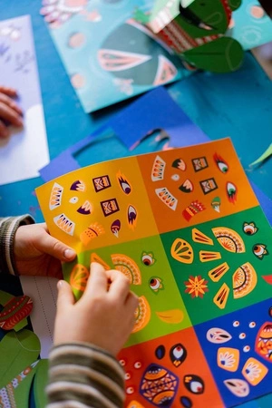 Zestaw kreatywny Przestrzenne kartki pop-up 3D Zwierzęta 6+, Janod