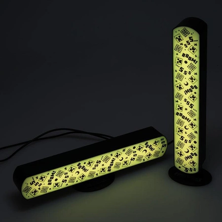 Minecraft zestaw 2 lampek wielokolorowych z pilotem