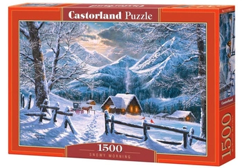 Puzzle 1500 Śnieżny poranek C-151905-2