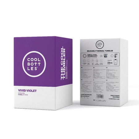 Cool Bottles Kubek termiczny 330 ml Triple cool Vivid Violet