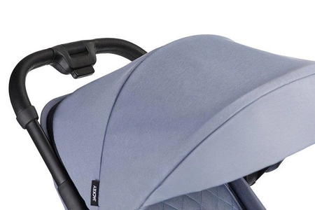 Easywalker Jackey Kompaktowy, samoskładający się wózek spacerowy z torbą transportową Steel Grey