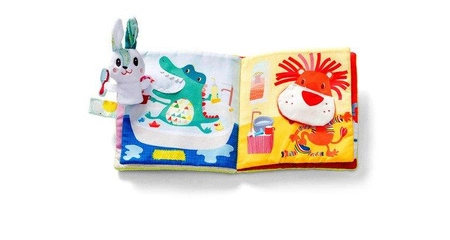 LILLIPUTIENS Książeczka z mini-pacynką wielofunkcyjna Królik dentysta 12 m+