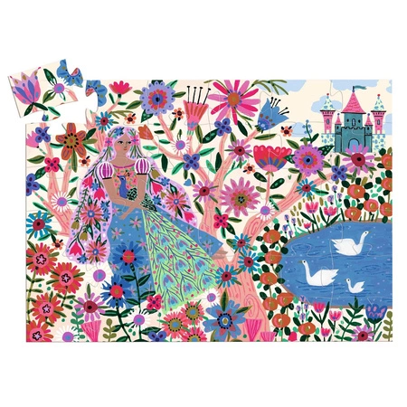 Puzzle tekturowe KSIĘŻNICZKA I PAW 36 el. DJ07300