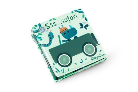 LILLIPUTIENS Magiczna rozkładana książeczka-harmonijka do kąpieli Safari Dżungla 12 m+