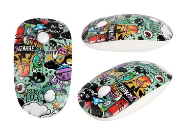 Mysz bezprzewodowa i-Total motyw Graffiti 1600DPI