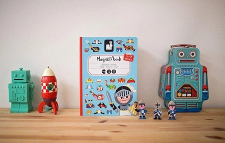Magnetyczna układanka Kostiumy Chłopiec Magnetibook, Janod