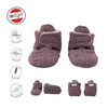Lodger Polarowe buciki kapcie z antypoślizgową podeszwą wrzosowe Fleece Mauve 12-18 m