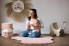 TODDLEKIND Mata do zabawy z bawełny organicznej w kształcie liścia Leaf Mat Sea Shell