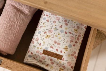 Little Dutch Otulacze 70 x 70 cm (2 szt.) Pure Pink Blush / Flowers & Butterflies TE50321455