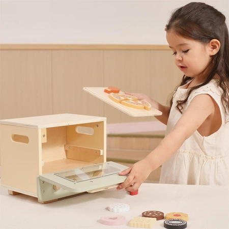 VIGA Drewniana Kuchnia Piekarnik Zestaw do Pieczenia Słodko-Pikantnych Potraw 12akc.