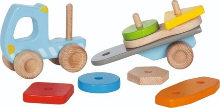 Ciężarówka z przyczepą 55859- Goki, układanki na palikach